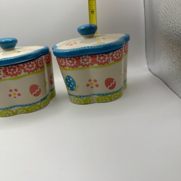 Temp-tations by Tara set of 2 retired “Old World” Easter 10 oz covered dishes - Picture 5 of 6